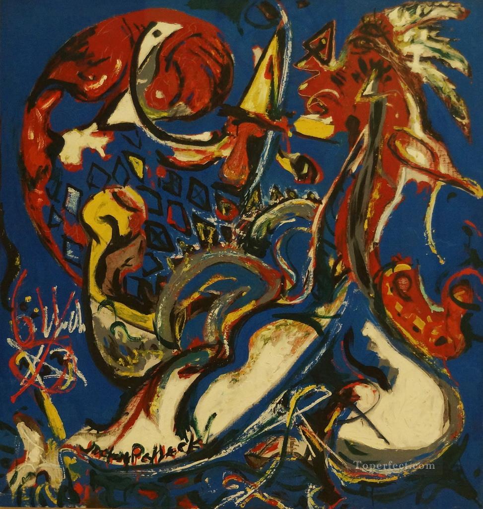 The Moon Woman Cuts the Circle Jackson Pollock Oil Paintings